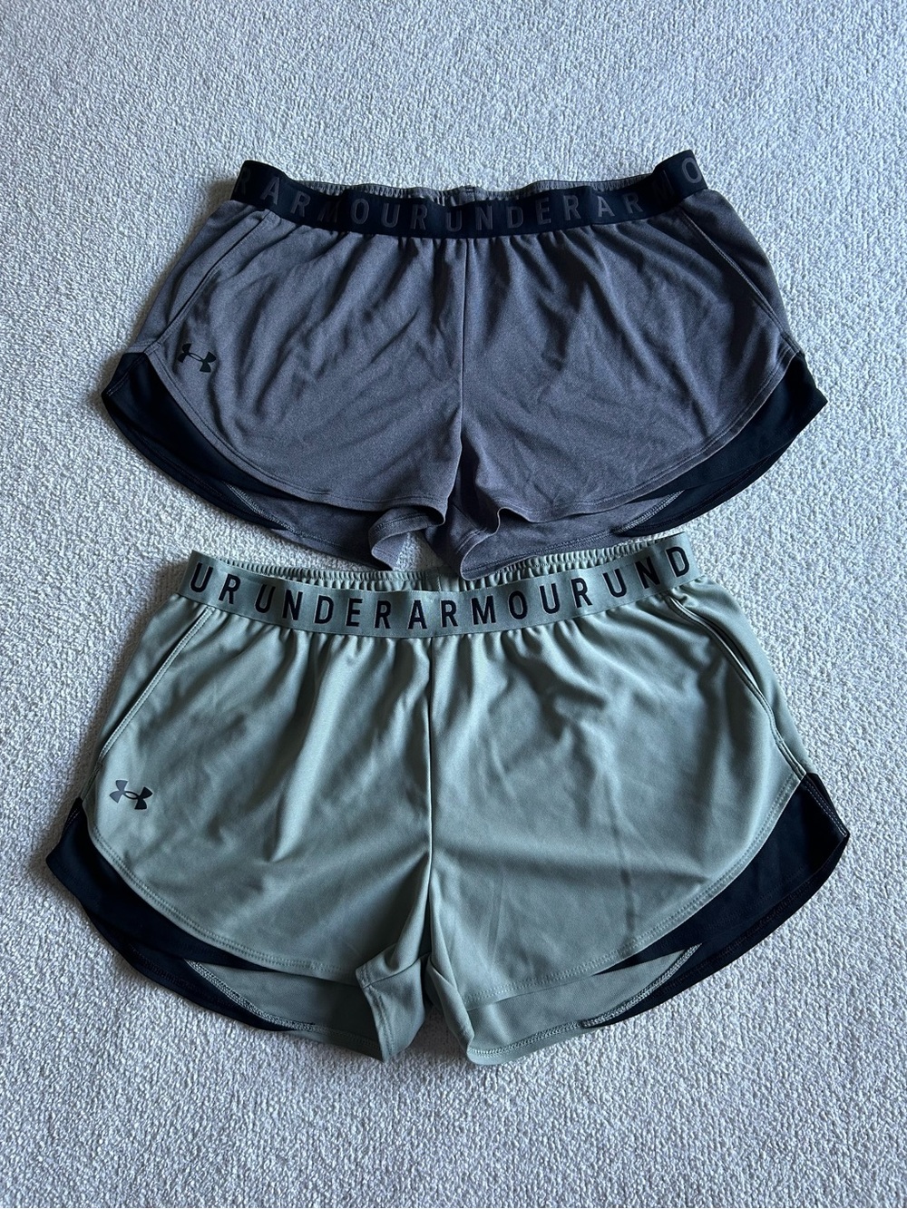 Under Armour Women’s Athletic Shorts - Gray & Sage bundle
